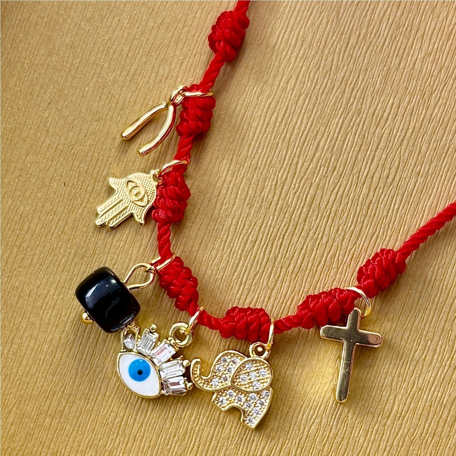 Powerful Seven Knots Red Bracelet Good Luck Bracelet