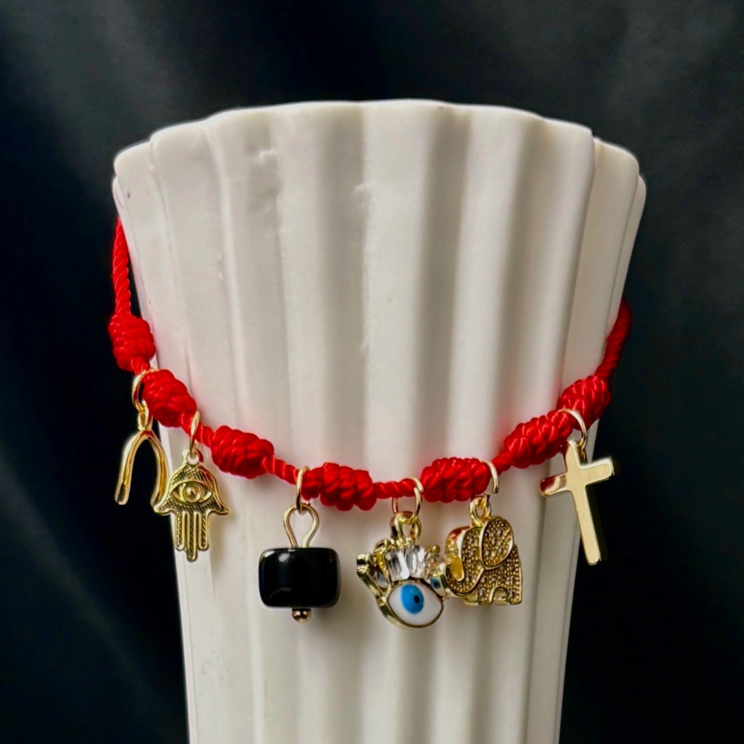 Powerful Seven Knots Red Bracelet Good Luck Bracelet