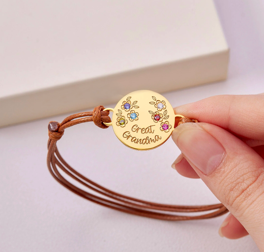 Mother Birthstone Bracelet With Kid‘s Birthstones