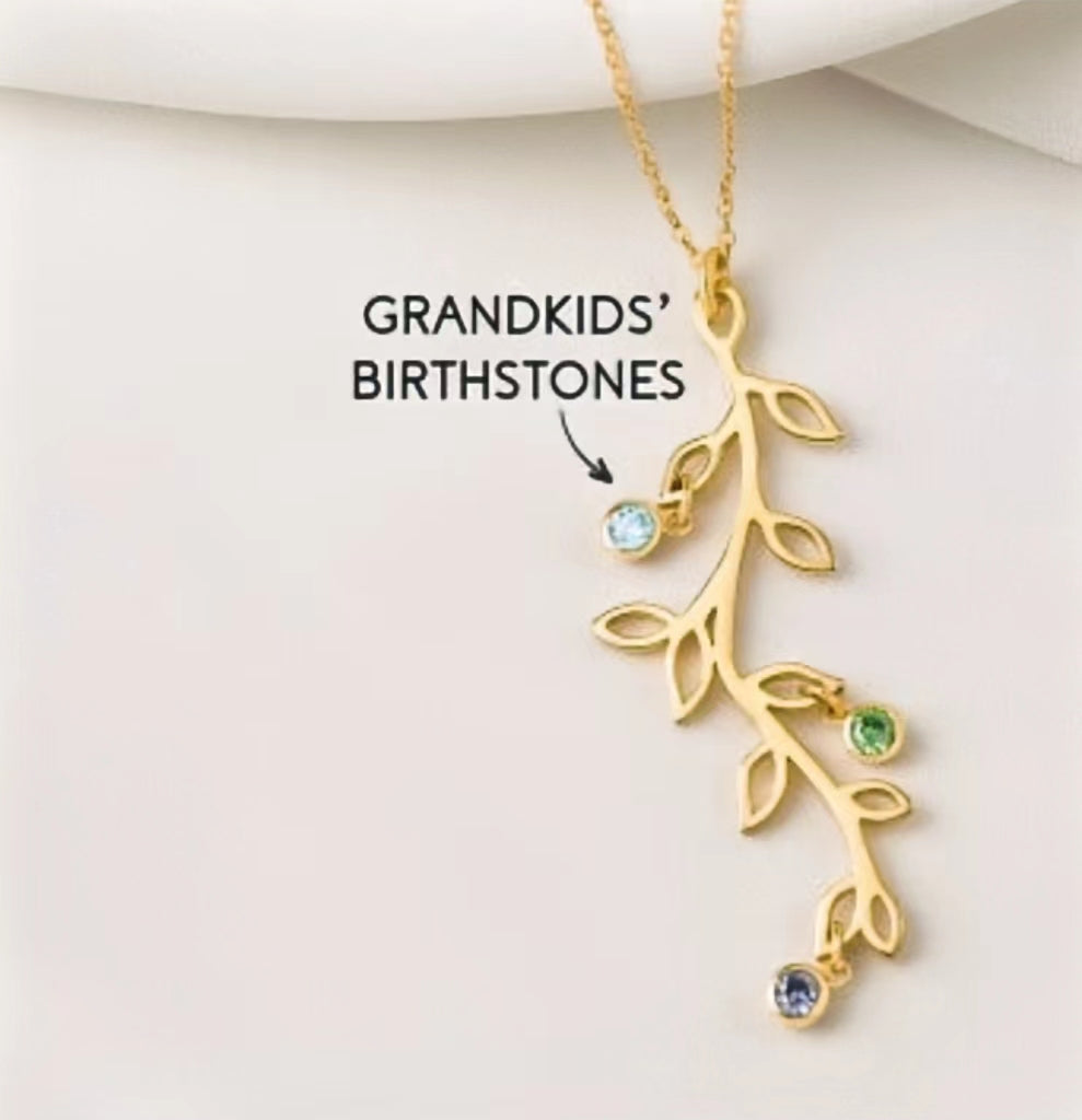 Birthstone Family Tree Necklace