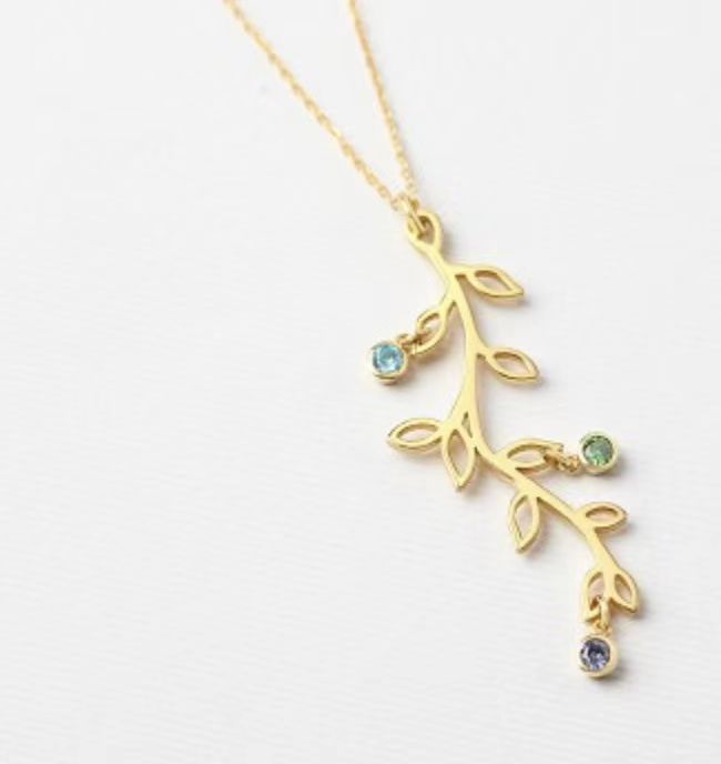 Birthstone Family Tree Necklace