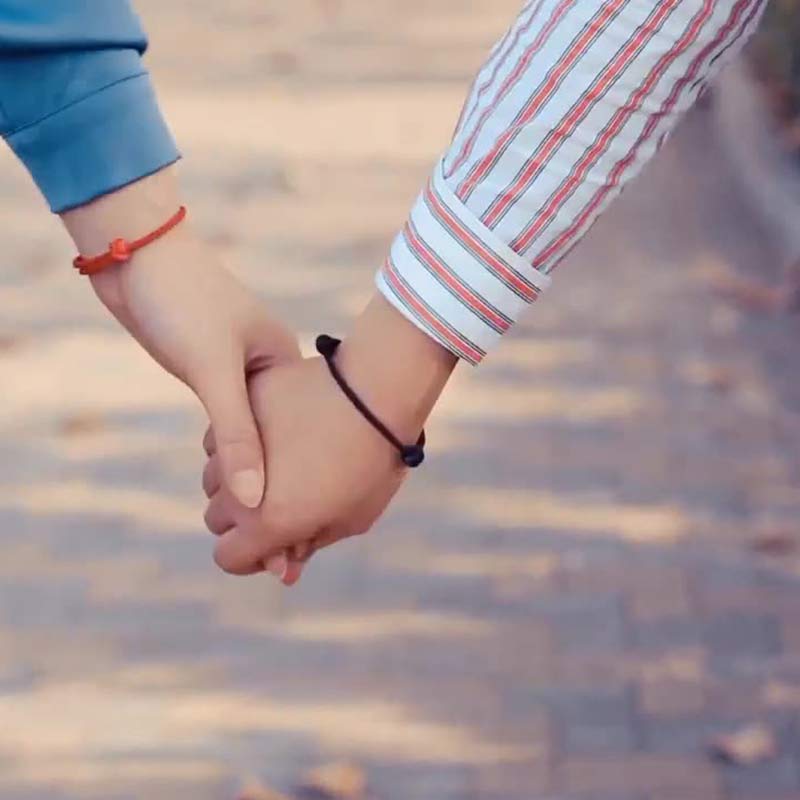 Red String Jade Luck Fortune Knot Braided Couple Bracelet