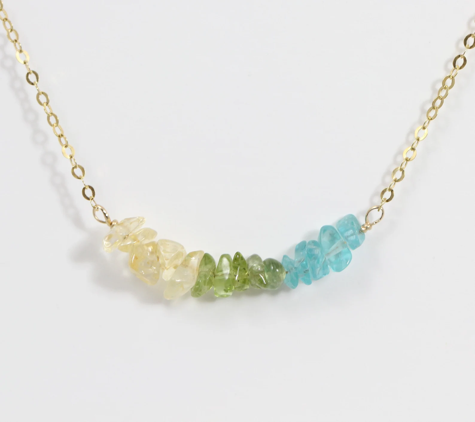 Family Birthstone Necklace, Mothers Day Gift