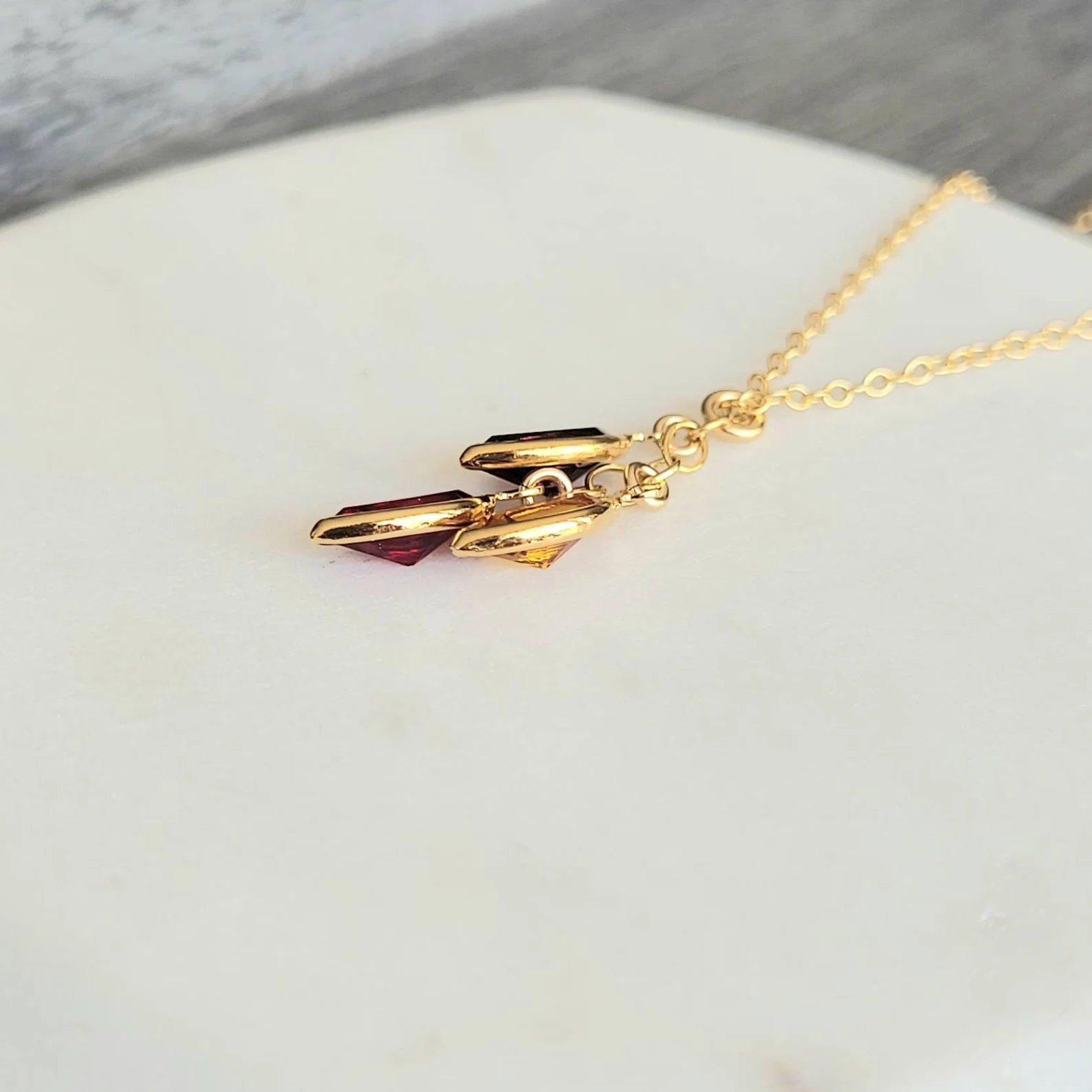 14K Gold Filled Personalized Family Birthstone Necklace