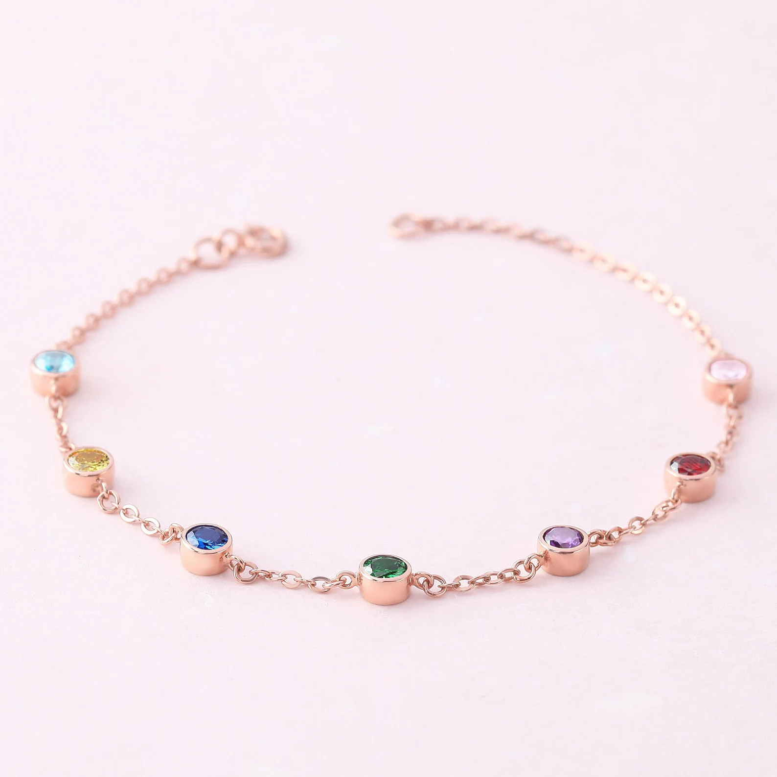 Family Birthstone Bracelet, Mom Bracelet With Birthstone