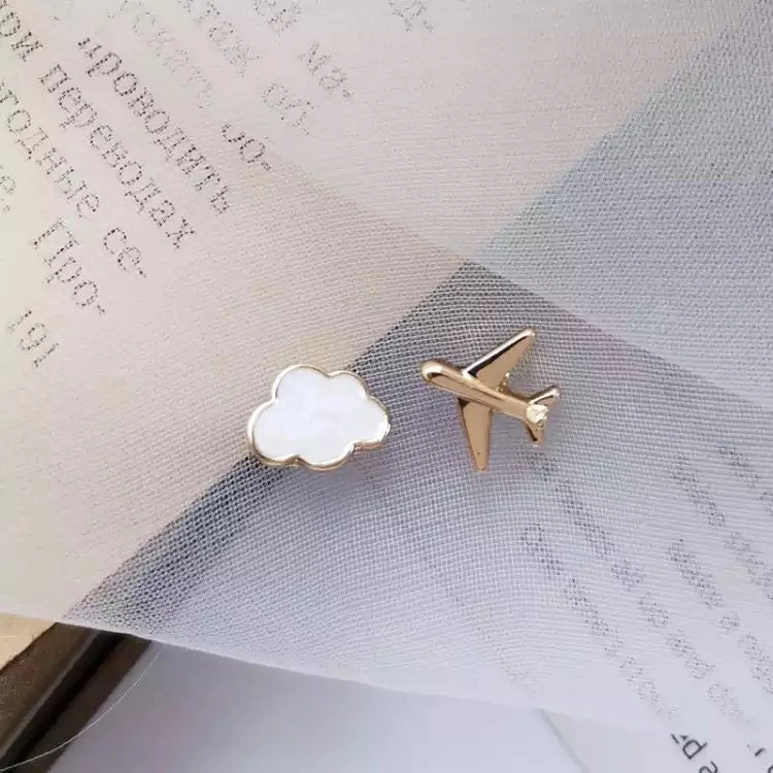 Cloud Airplane Stud Earrings Cute Earings Gift for Move Away friends Mothers Day gift