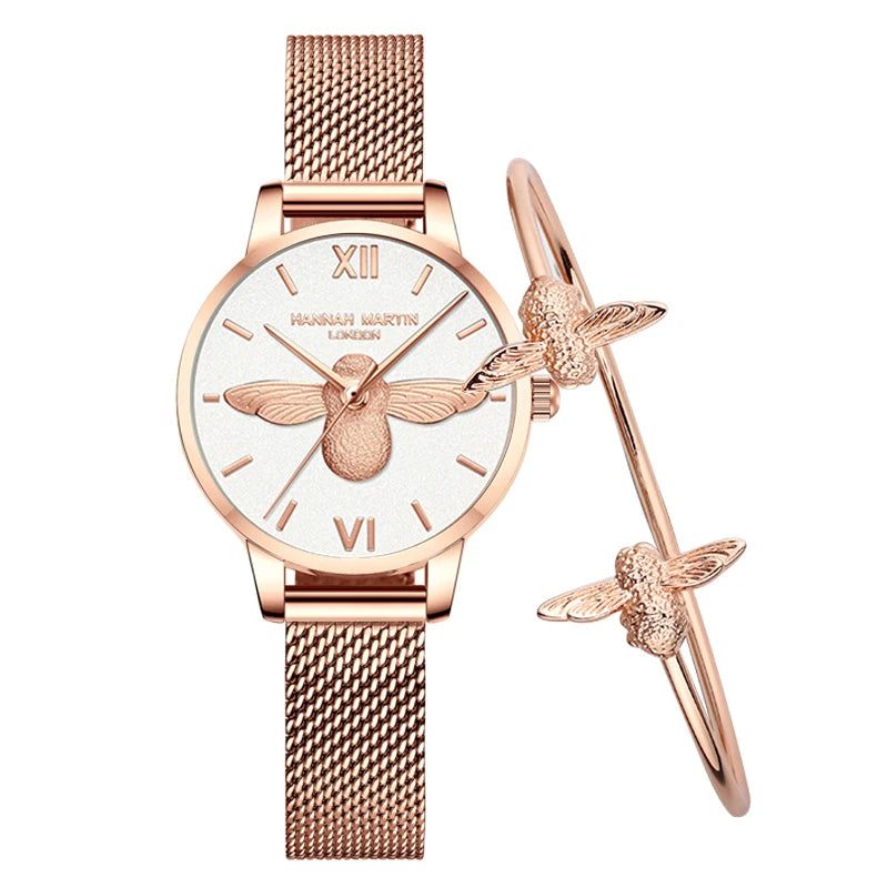 Top Brand Luxury Quartz Rose Gold Designer Watch Watches For Women