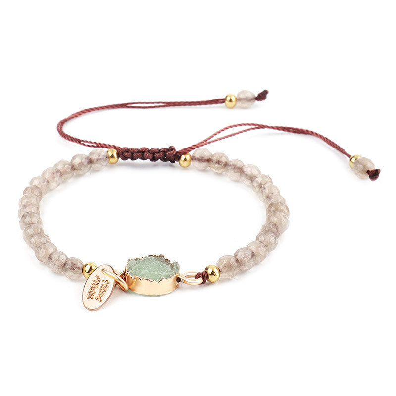 Natural Crystal Charm Lucky Healing Bracelet