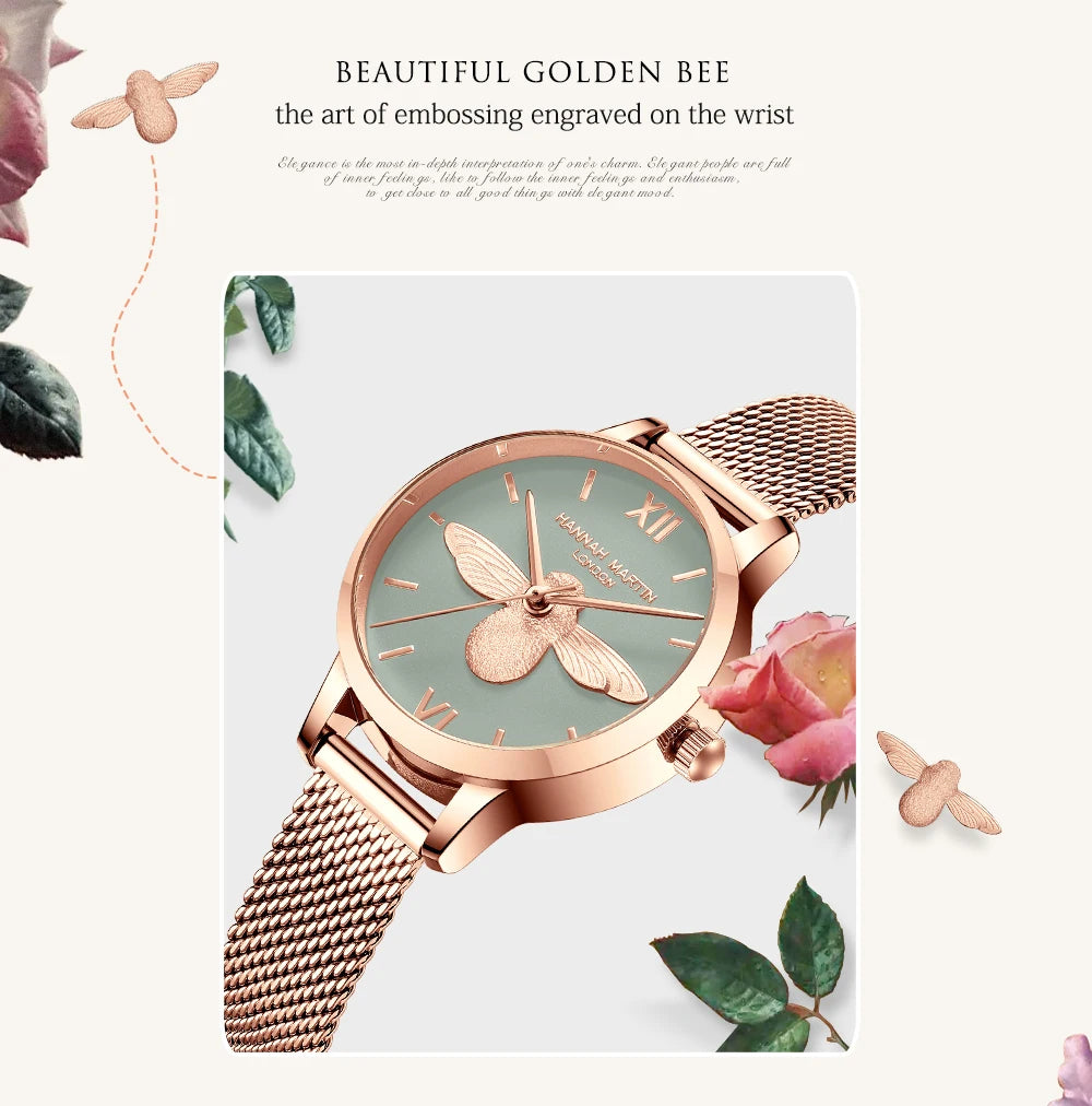 Top Brand Luxury Quartz Rose Gold Designer Watch Watches For Women