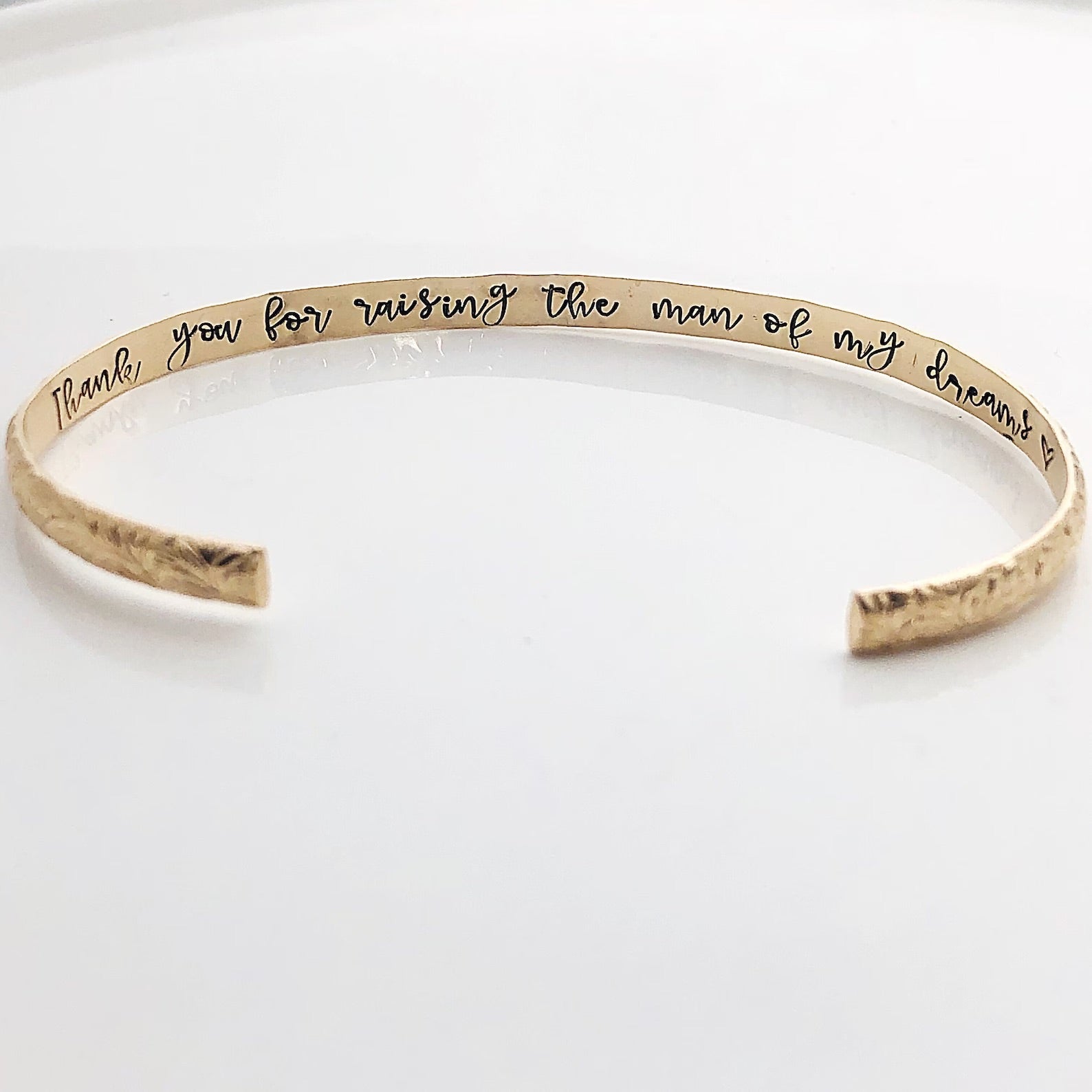 Mother of the Groom Gift - Mother of Groom Bracelet - Hidden Message Bracelet, Thank you for raising the man of my dreams