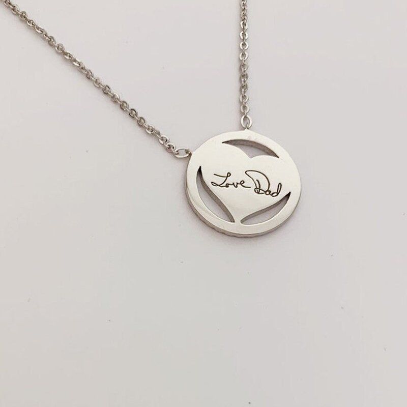 Personalized Fingerprint Necklace, Heart-sharp Necklace