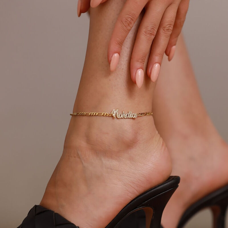 Personalized Name Anklet Unique Gift for Your Love