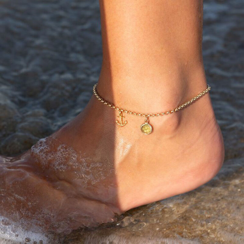 Personalized Birthstone Anklet  Creative Gift for Her