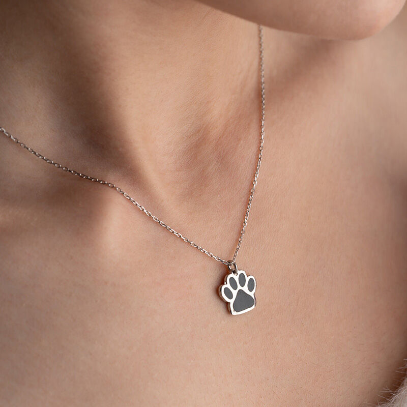 Personalized Name Necklace With Claw Pendant Cute Gift For Pet Mom