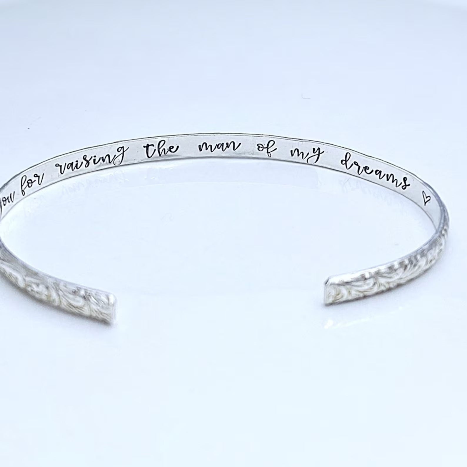 Mother of the Groom Gift - Mother of Groom Bracelet - Hidden Message Bracelet, Thank you for raising the man of my dreams