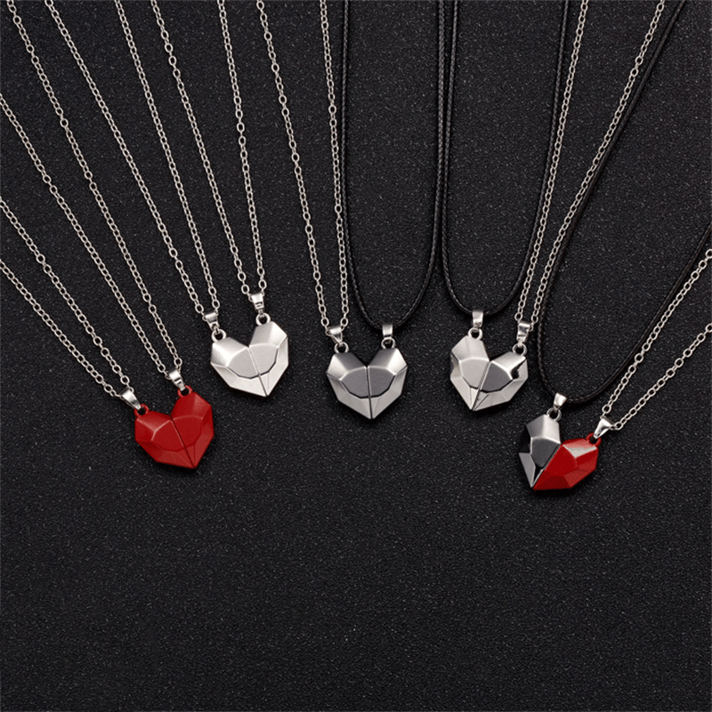 Couples Magnetic Heart Pendants 2Pcs |Valentine's Day Gift For Her