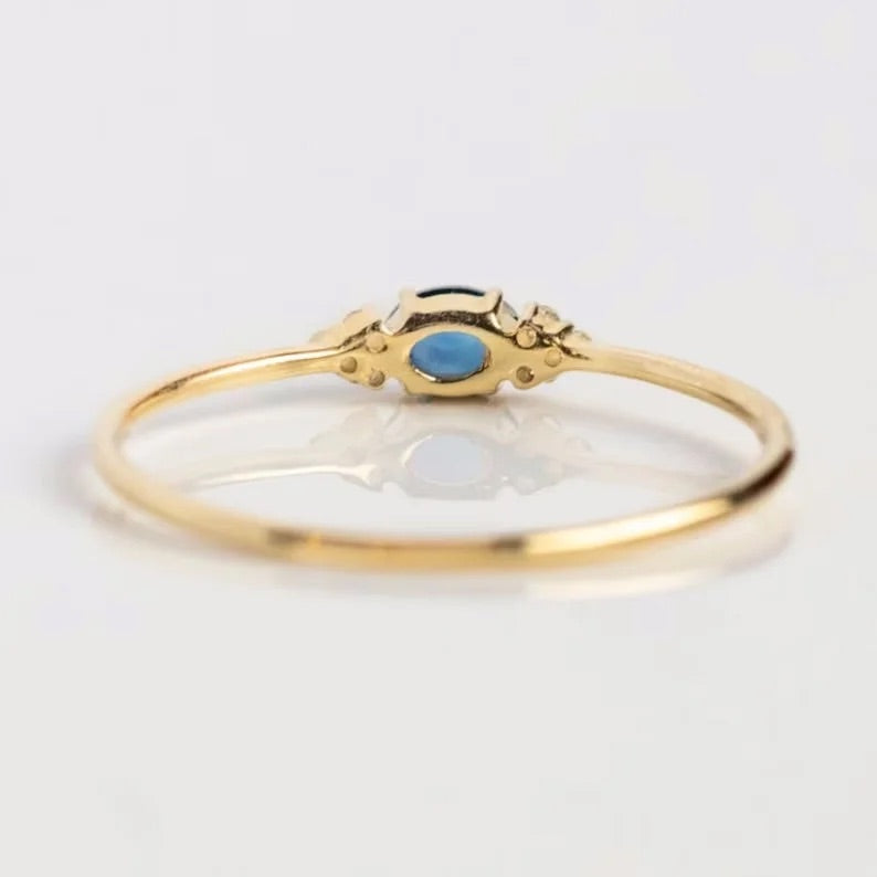Art Deco Birthstone Ring