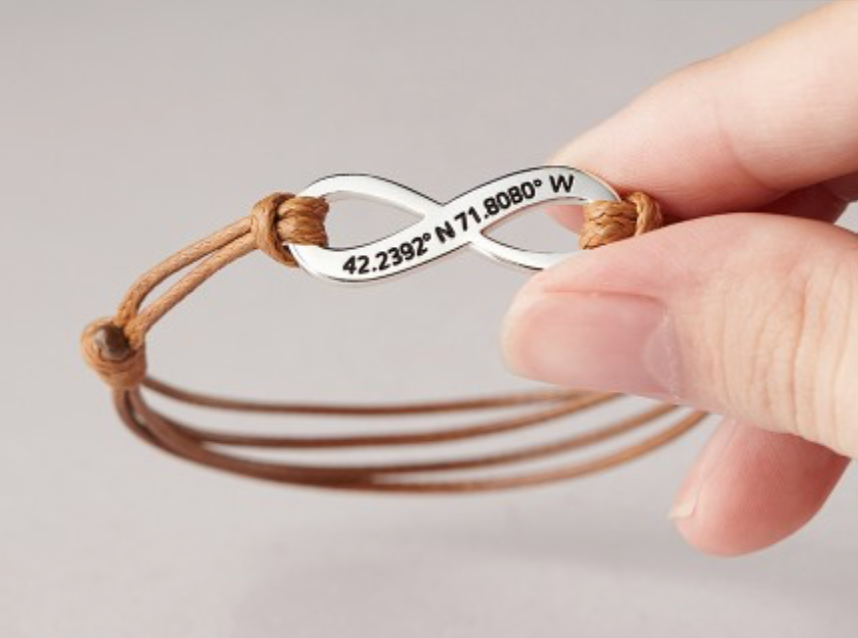 Coordinate Leather Bracelet｜Valentine's Day Gift For Her Him