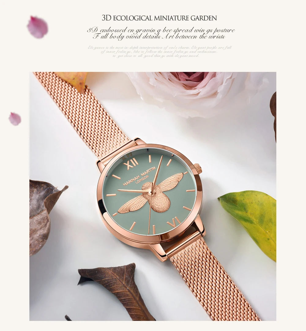 Top Brand Luxury Quartz Rose Gold Designer Watch Watches For Women