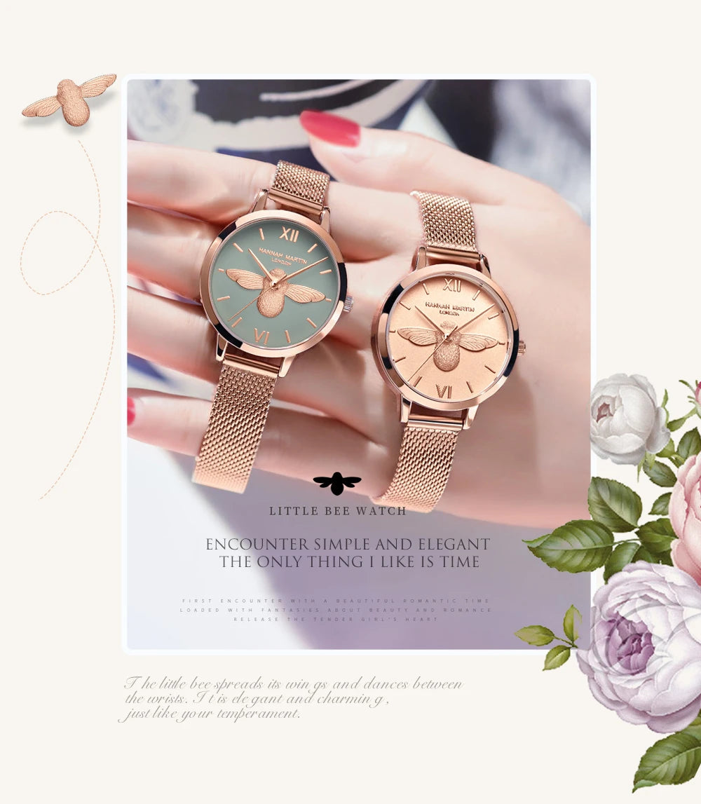 Top Brand Luxury Quartz Rose Gold Designer Watch Watches For Women