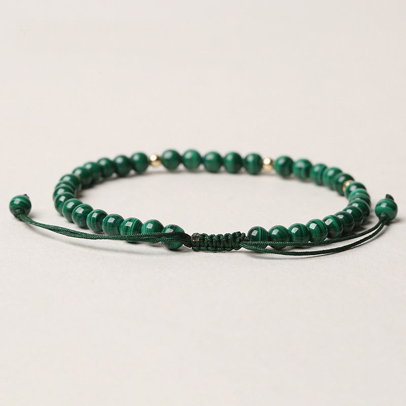 Natural Malachite Protection Calmness String Bracelet