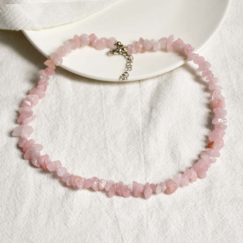 Natural Crystal Stone Luck Necklace