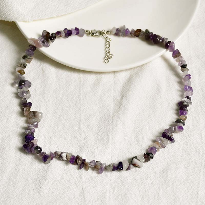 Natural Crystal Stone Luck Necklace