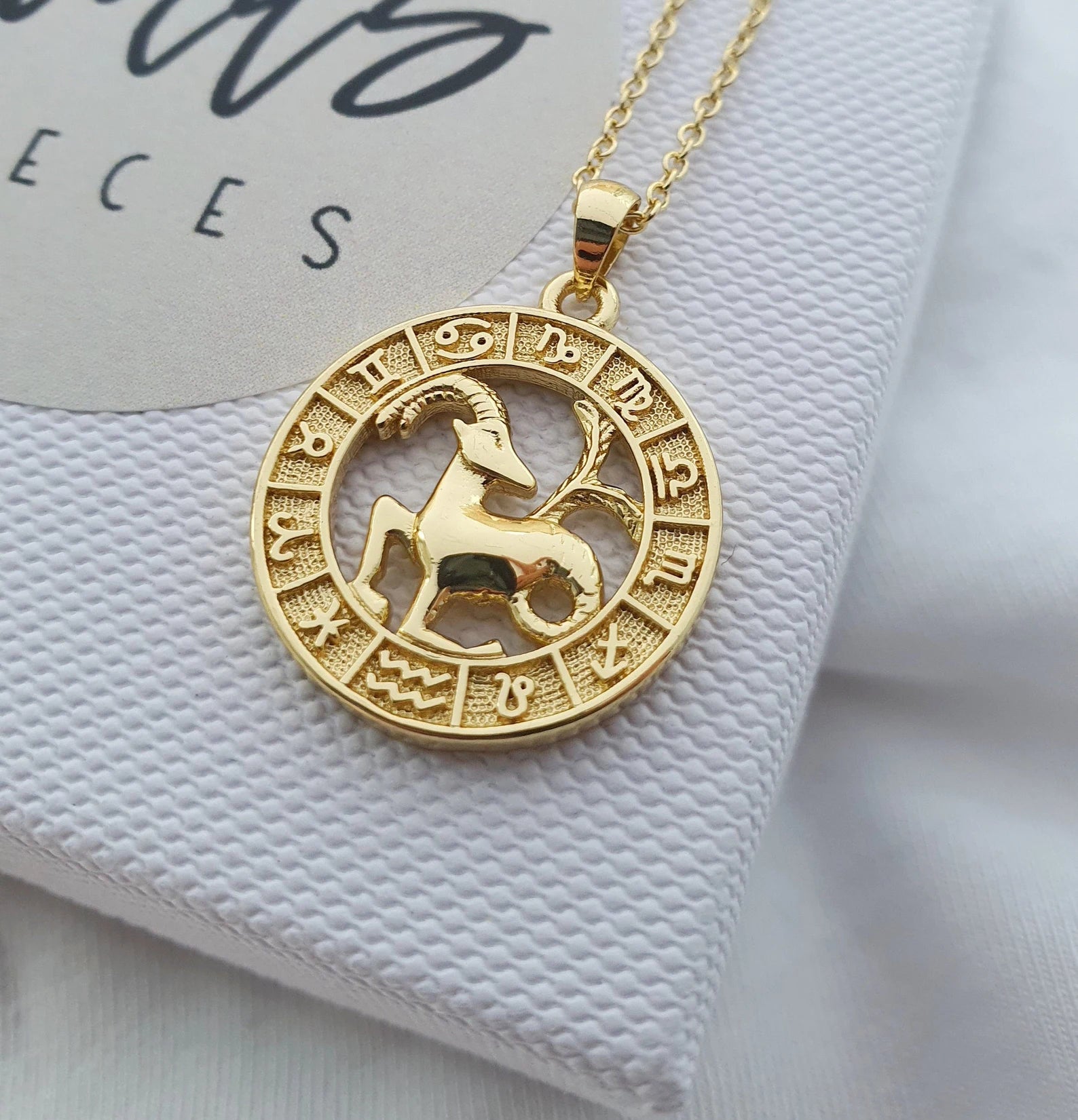 14k Gold  Pendant Necklace , Constellation Star Sign Necklaces, Zodiac Birthstone Necklace Gold Constellation Necklace