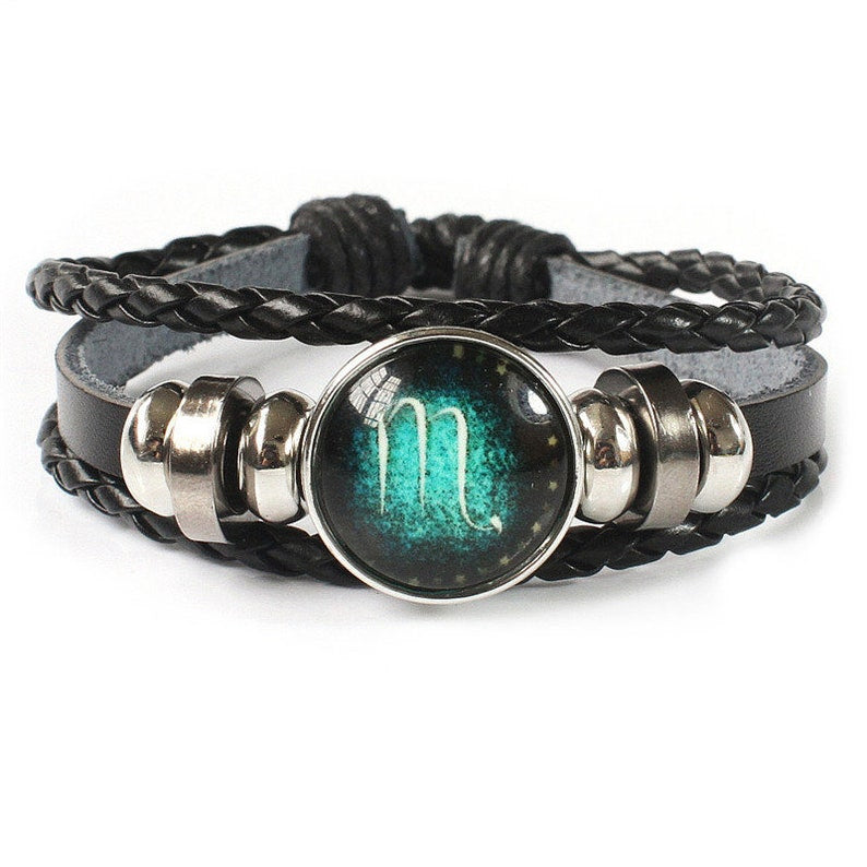 Multilayer Zodiac Bracelet Gift  Adjustable bracelet, High quality, Fashion, Leather bracelet