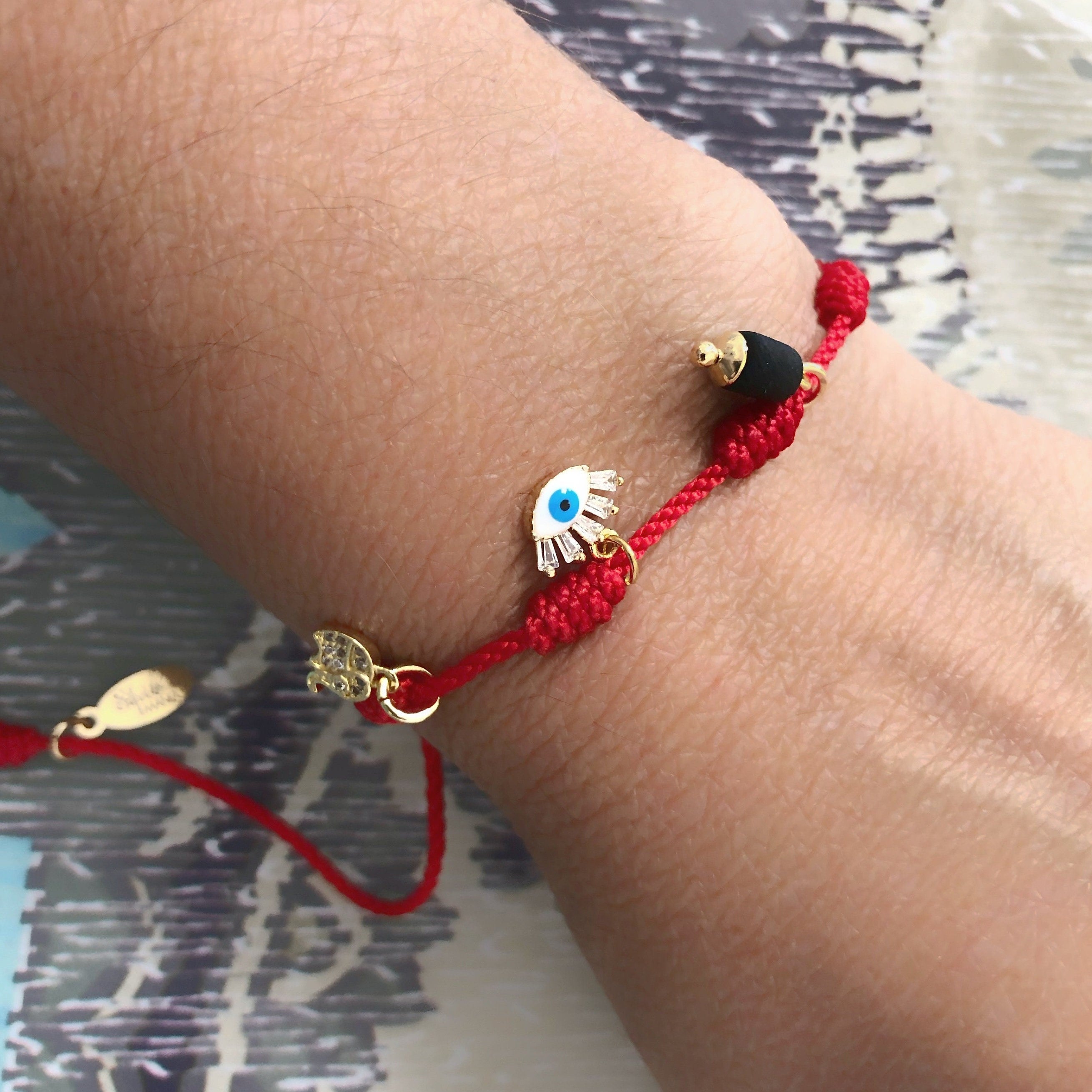 Powerful Seven Knots Red Bracelet Good Luck Bracelet