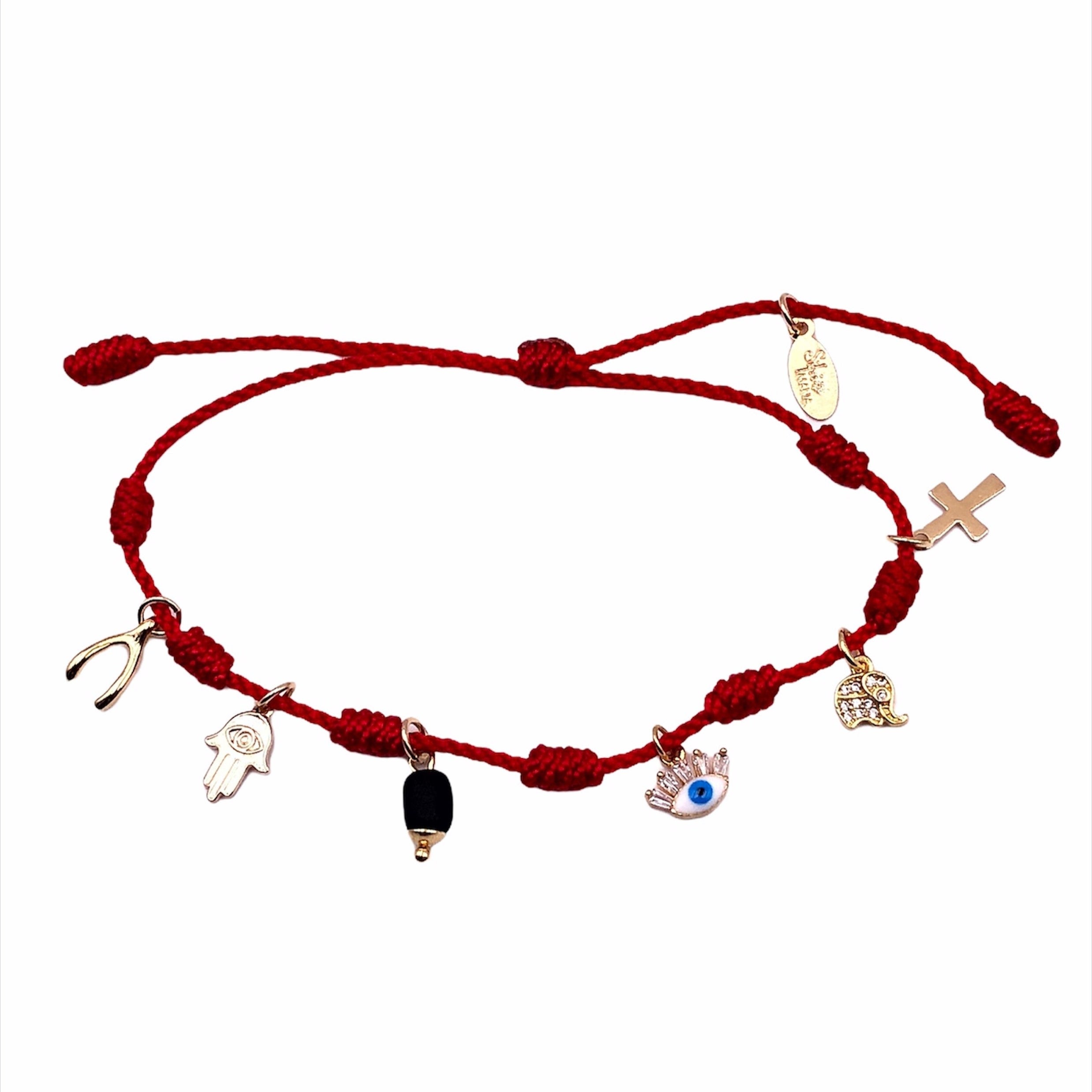 Powerful Seven Knots Red Bracelet Good Luck Bracelet