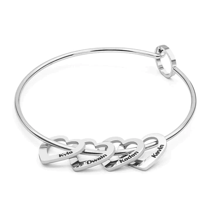 Personalized Hearts Love Bracelet