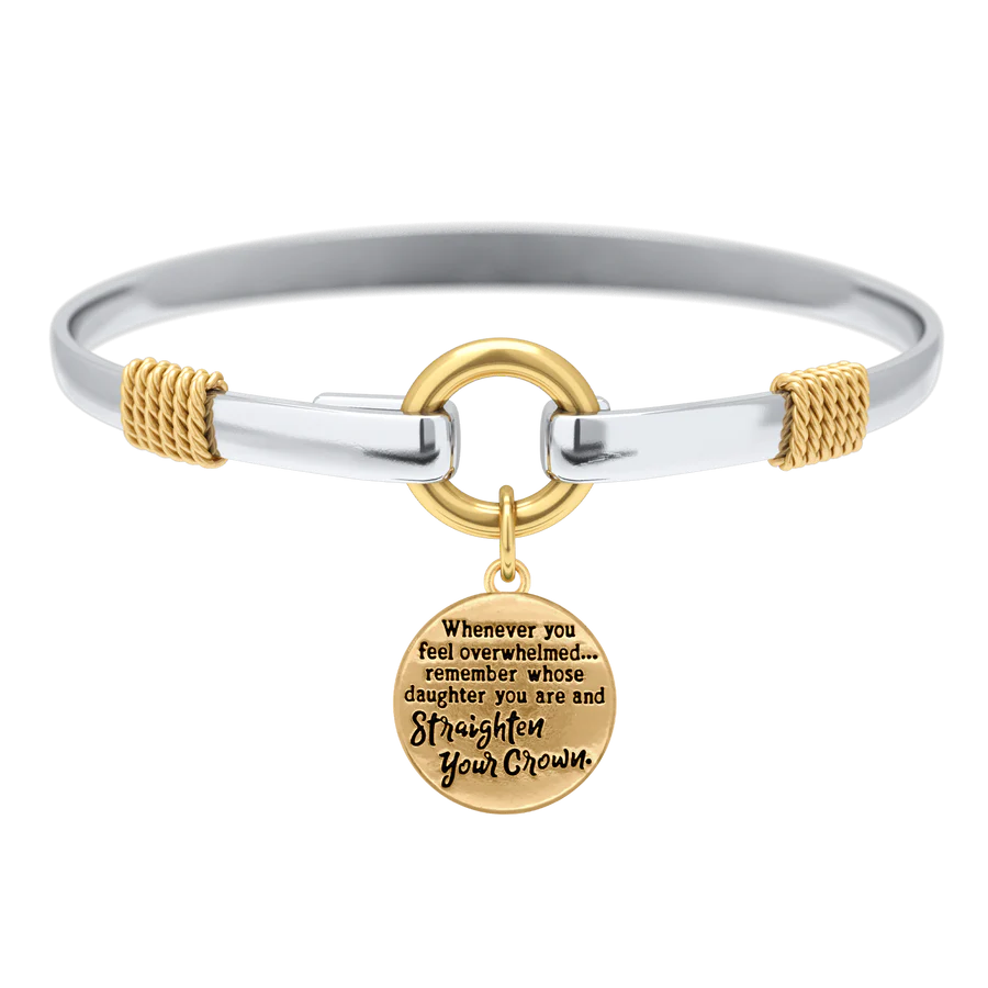 Straighten Your Crown - Two Tone Charm Bracelet