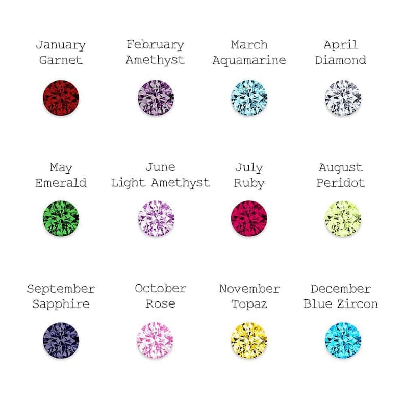 Personalized Birthstone Earrings, Birthstone Jewelry